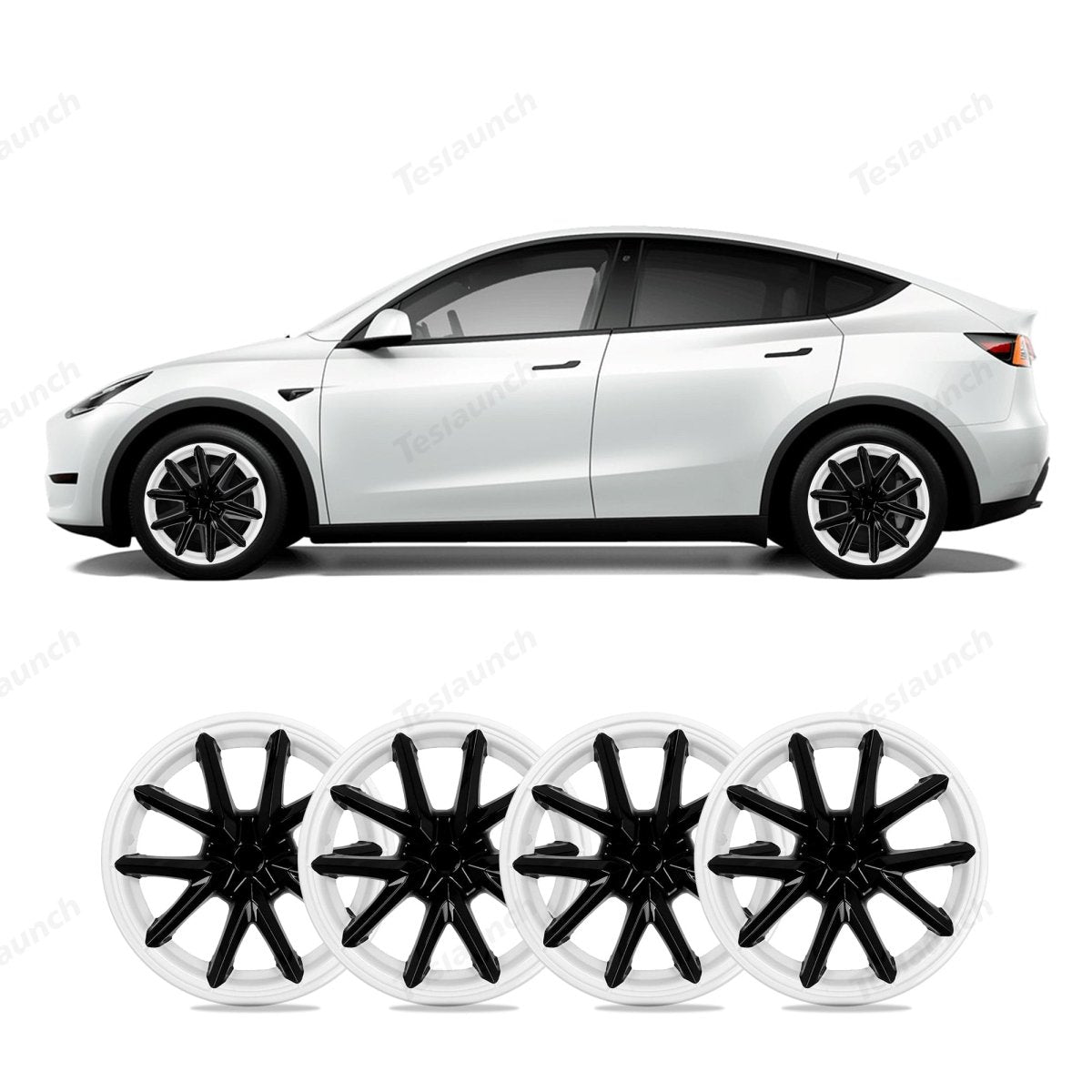 Model Y 19'' Gemini Wheels Cover Hubcaps Replacement 4PCS for Tesla (2020-2024) - T-Launch