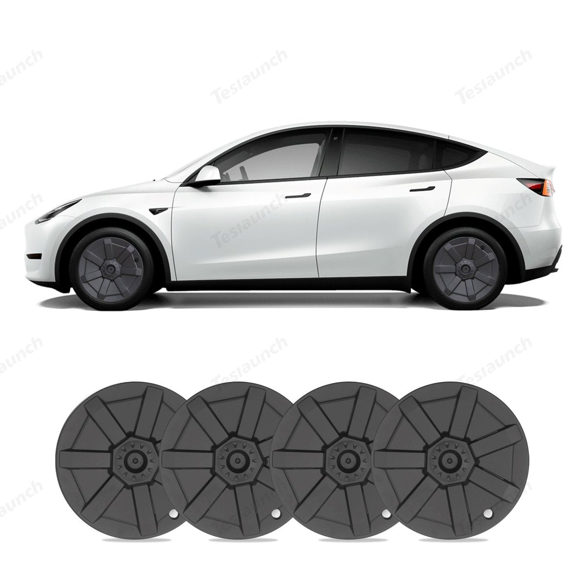 Model Y 19'' Gemini Wheels Cover Hubcaps Replacement 4PCS for Tesla (2020-2024) - T-Launch