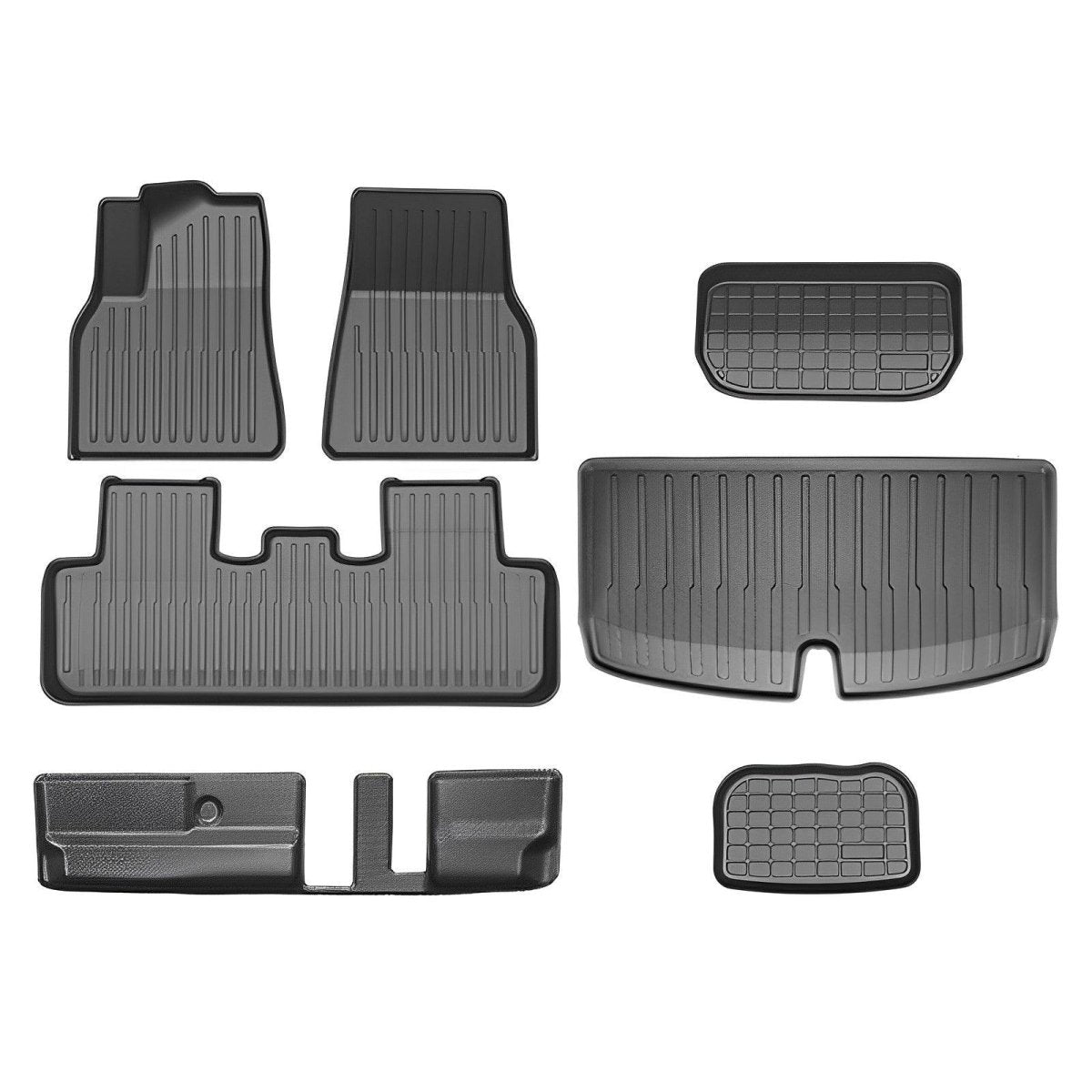 Model Y All-Weather Floor Mats Full Set Trunk Mat Cargo Mat Frunk Cargo Liner for Tesla(2020-2024) - T-Launch