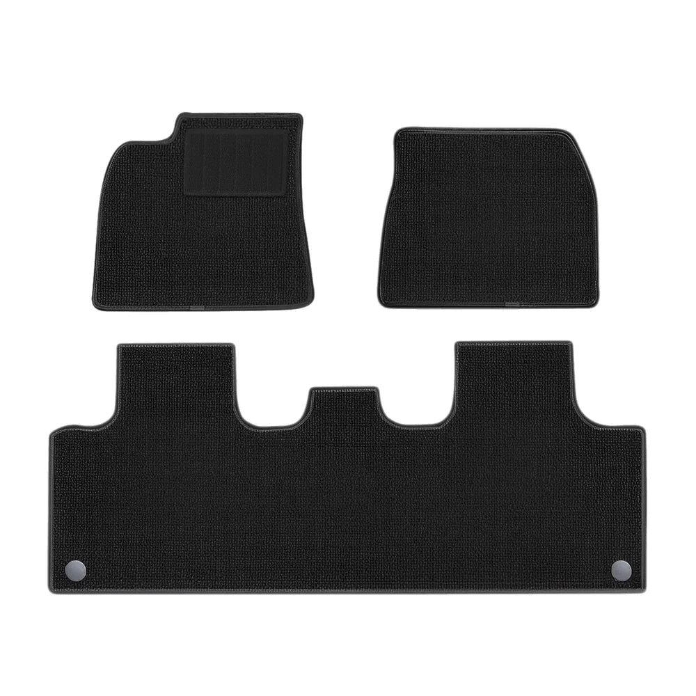 Model Y Floor Mats All Weather Double Layer Flocking TPE for Tesla(2020-2024) - T-Launch