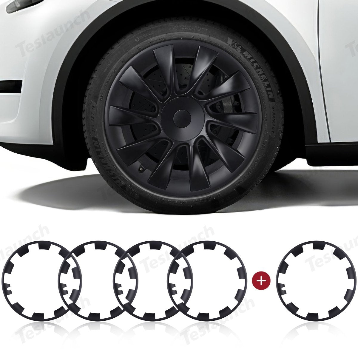 Model Y Rim Protector for 21'' Uberturbine and 20'' Induction Wheel Ultimate Protection Refreshed Wheels(4 Pack) - T-Launch