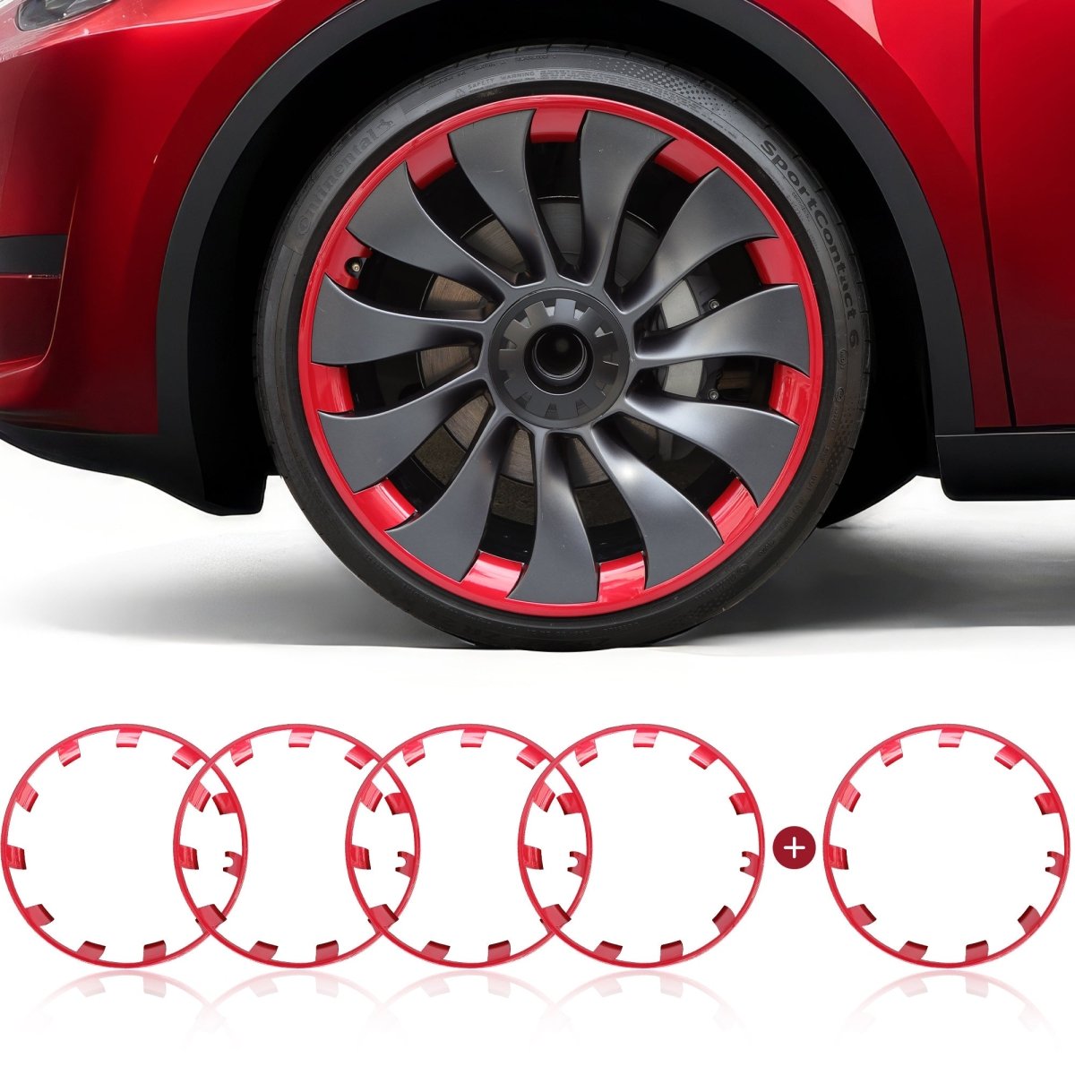 Model Y Rim Protector For 21'' Uberturbine and 20'' Induction Wheel Ultimate Protection Refreshed Wheels(4 Pack) - T-Launch