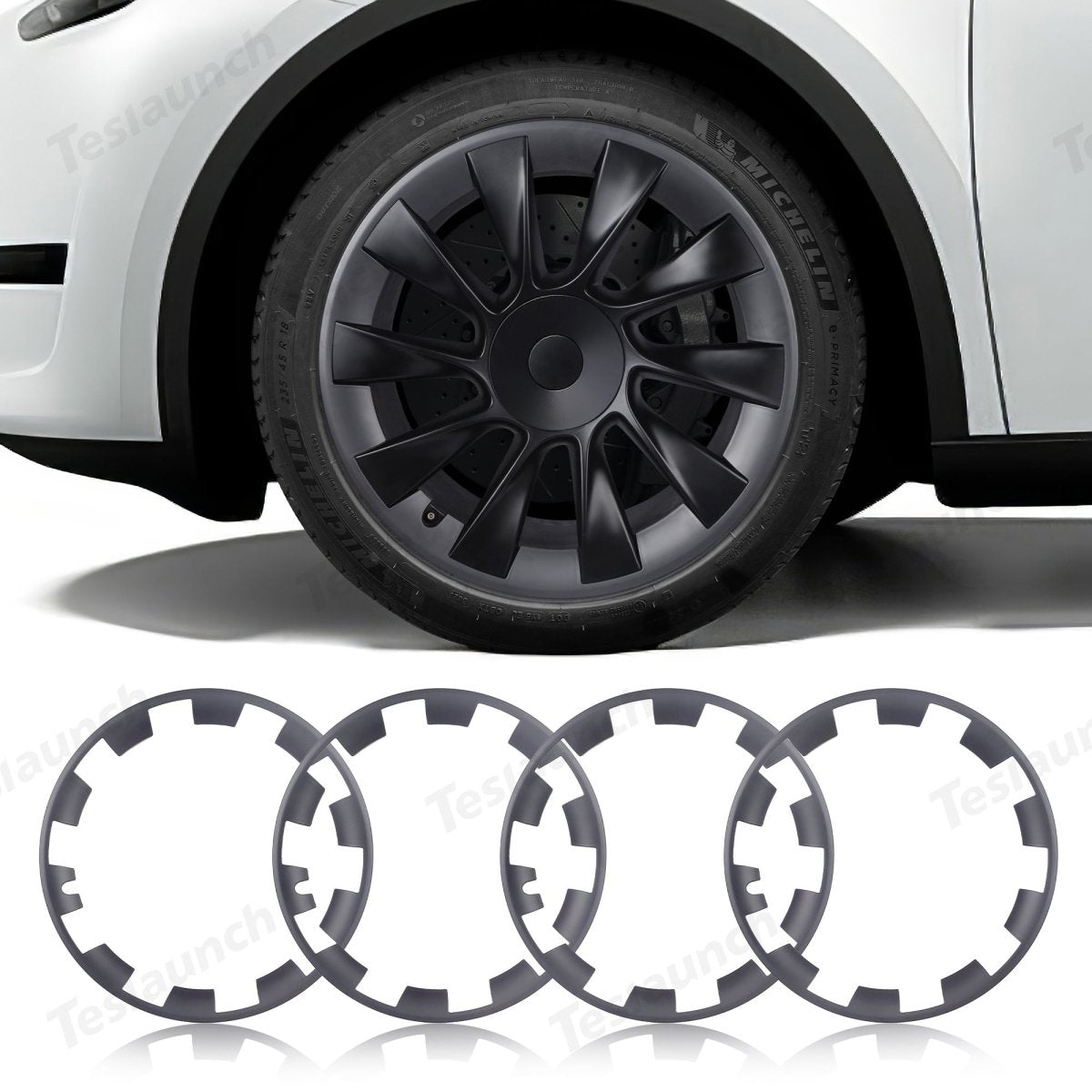 Model Y Rim Protector For 21'' Uberturbine and 20'' Induction Wheel Ultimate Protection Refreshed Wheels(4 Pack) - T-Launch