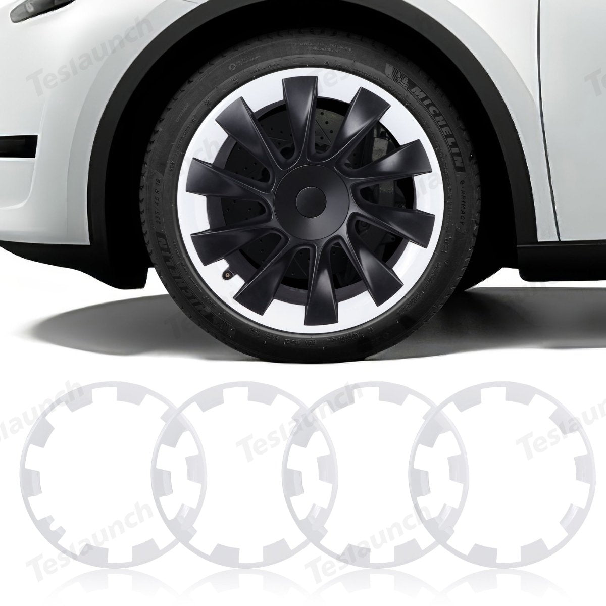 Model Y Rim Protector for 21'' Uberturbine and 20'' Induction Wheel Ultimate Protection Refreshed Wheels(4 Pack) - T-Launch