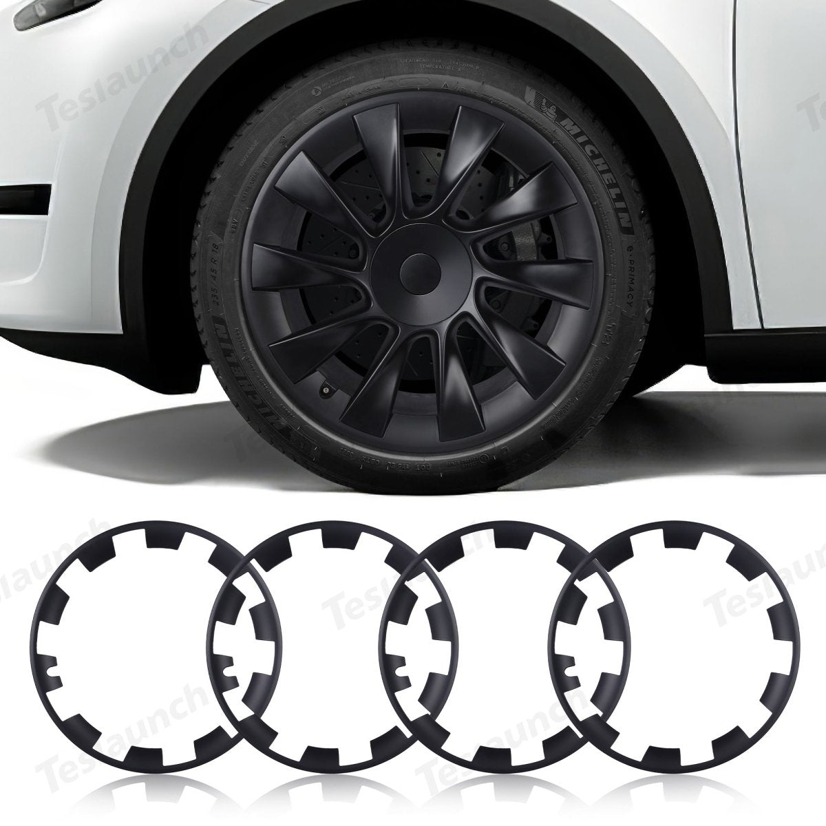 Model Y Rim Protector for 21'' Uberturbine and 20'' Induction Wheel Ultimate Protection Refreshed Wheels(4 Pack) - T-Launch