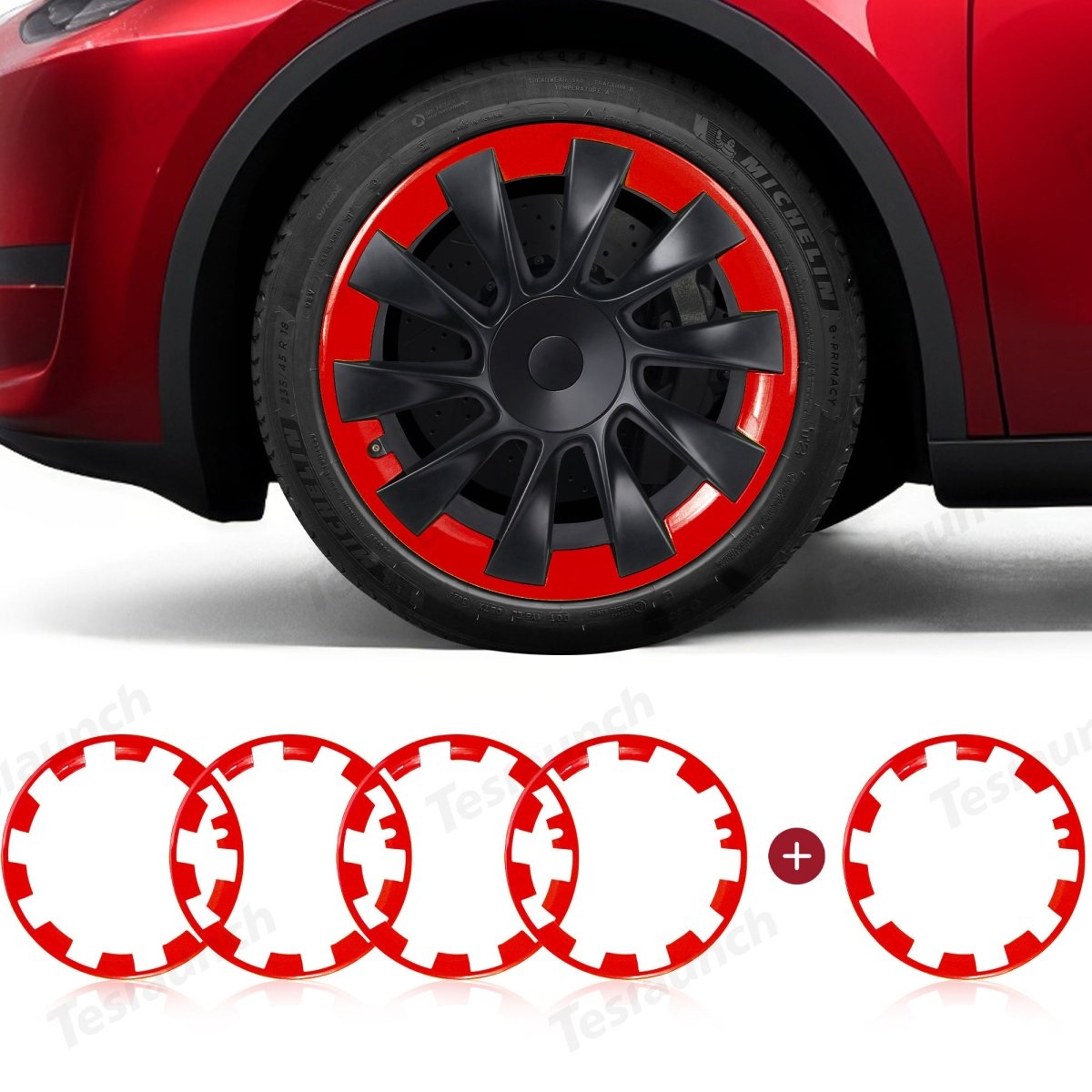 Model Y Rim Protector For 21'' Uberturbine and 20'' Induction Wheel Ultimate Protection Refreshed Wheels(4 Pack) - T-Launch