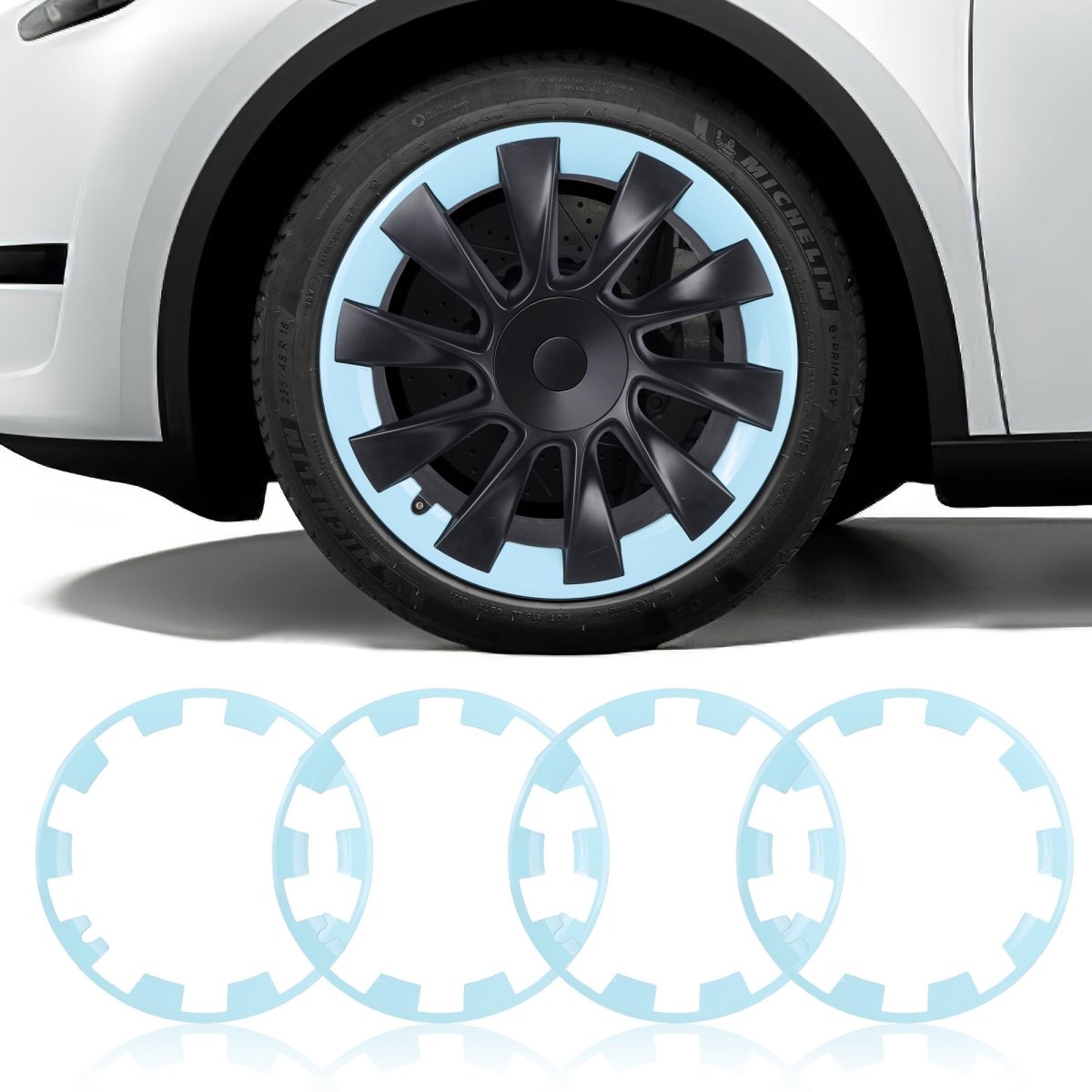 Model Y Rim Protector For 21'' Uberturbine and 20'' Induction Wheel Ultimate Protection Refreshed Wheels(4 Pack) - T-Launch