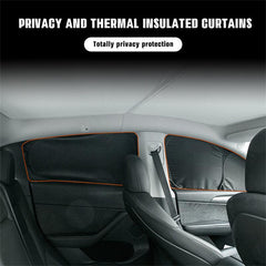 Model Y(2020-2024) Thermal Insulated Windows Sunshades for Tesla/ Privacy Curtains for Tesla Car Sun Visor and Privacy Protector - T-Launch