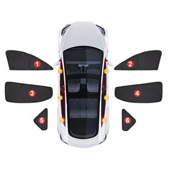 Model Y(2020-2024) Thermal Insulated Windows Sunshades for Tesla/ Privacy Curtains for Tesla Car Sun Visor and Privacy Protector - T-Launch