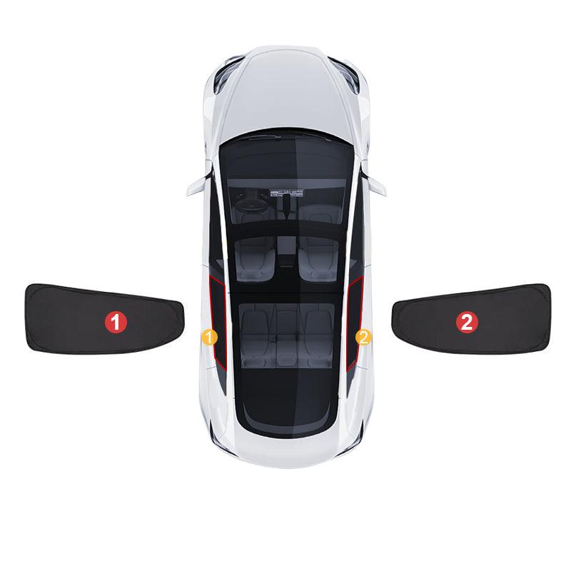 Model Y(2020-2024) Thermal Insulated Windows Sunshades for Tesla/ Privacy Curtains for Tesla Car Sun Visor and Privacy Protector - T-Launch