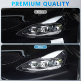 2024 Model 3 Highland Front Headlights Clear Protection Film-PPF for Tesla(2024)