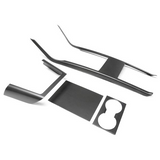 [Real Carbon Fiber] Kit de capa de console central para Model X 2021+