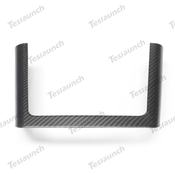 [Real Carbon Fiber] Central Control Charging Frame Cover For Model X 2023+