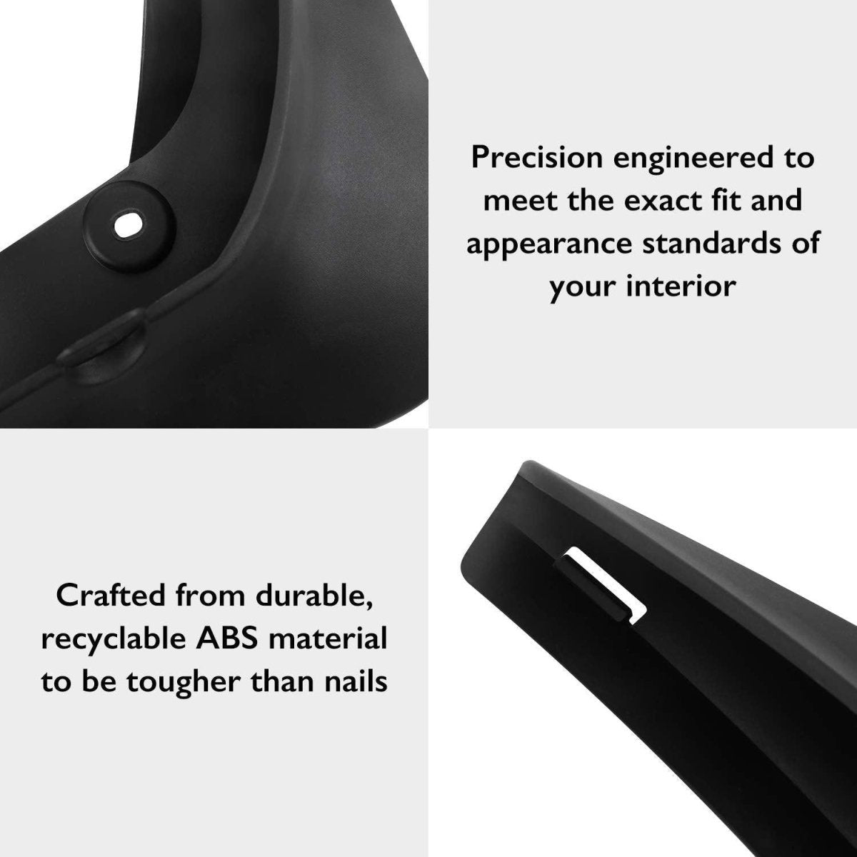 Mud Flaps Splash Guards For Tesla Model 3 Front Rear Mudguard Kit Molded Full Protection Auto Accessories (4 pcs) (2017-2023) - T-Launch