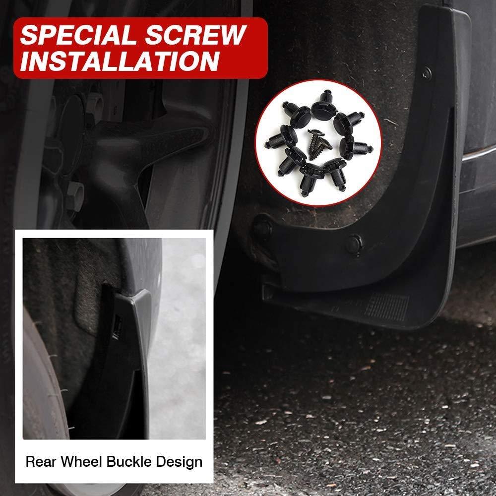 Mud Flaps Splash Guards For Tesla Model 3 Front Rear Mudguard Kit Molded Full Protection Auto Accessories (4 pcs) (2017-2023) - T-Launch