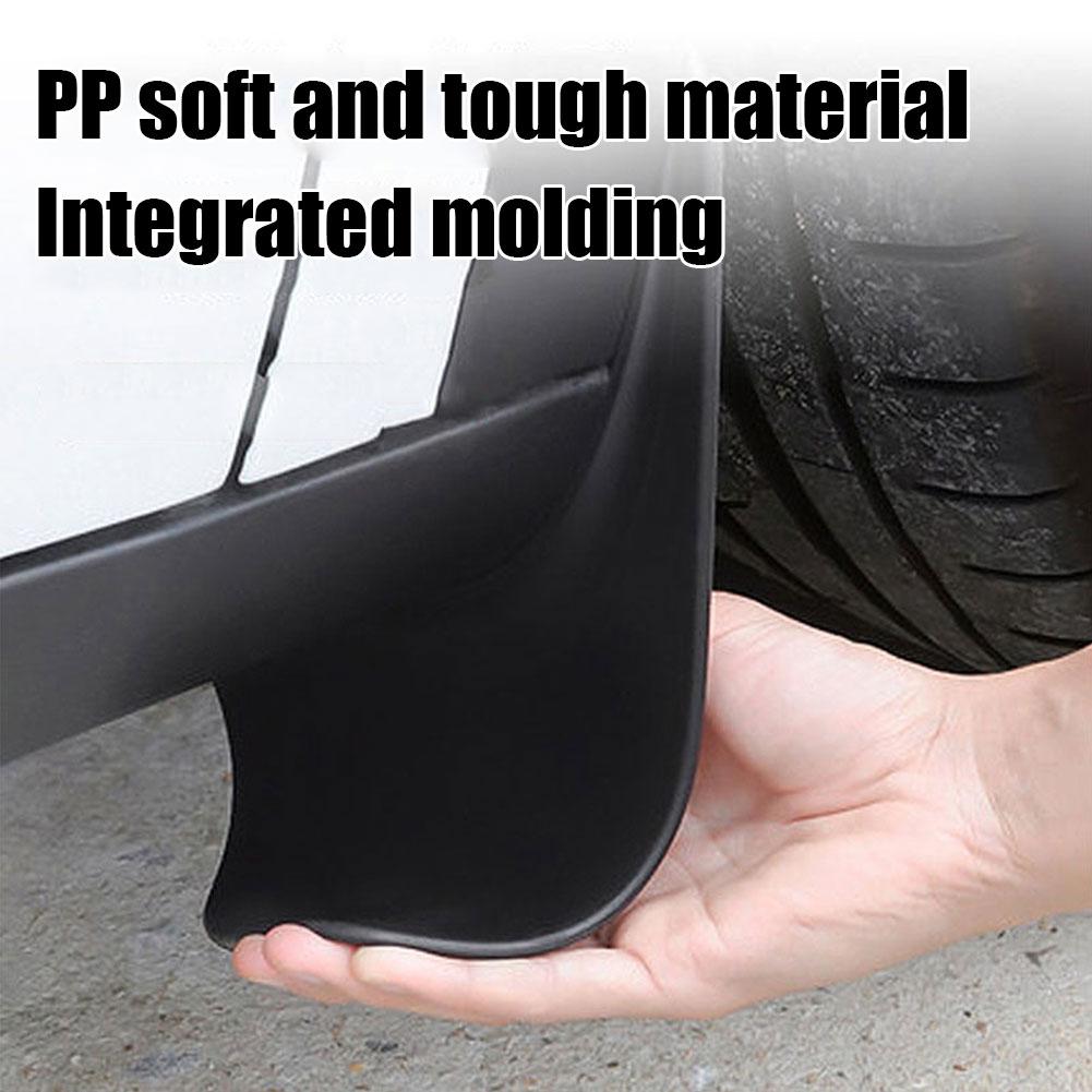 Mud Flaps Splash Guards Front Rear Mudguard Kit, No Drill Fender(4 Pcs) for Tesla 2024+ Model 3 Highland - T-Launch