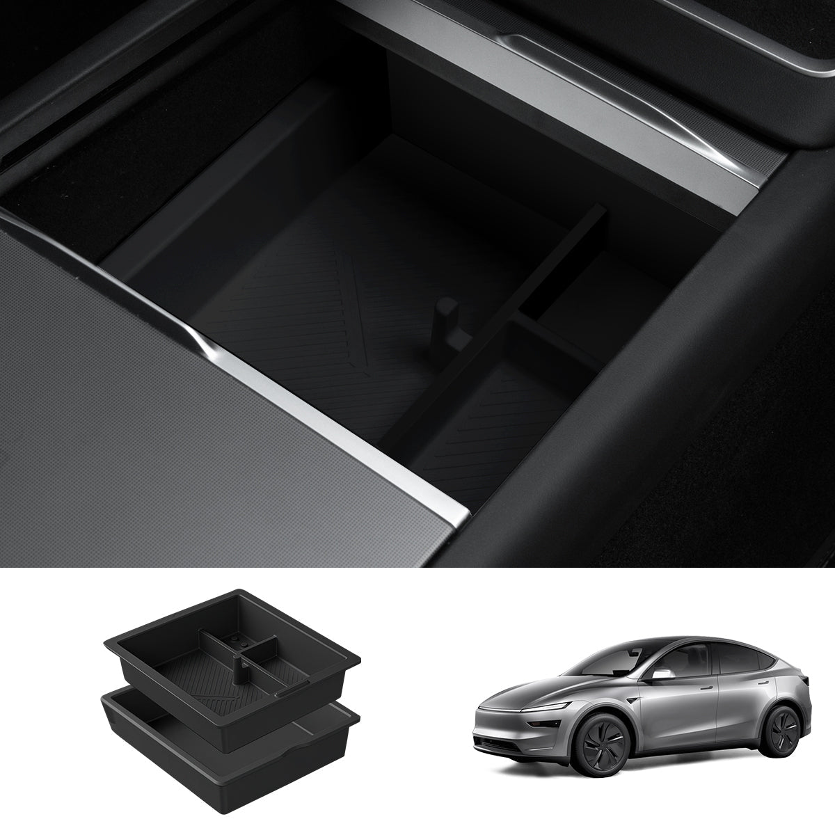Multi-Functional Center Console Organizer for Tesla Model Y Juniper 2025+ - T-Launch