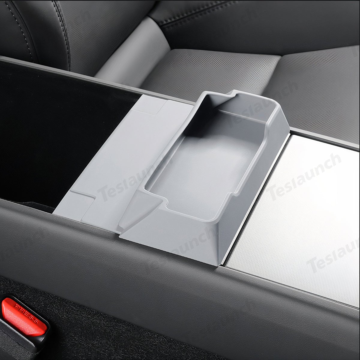 Multi-Functional Silicone Center Console Glasses Tray for Tesla Model Y Juniper 2025+ - T-Launch