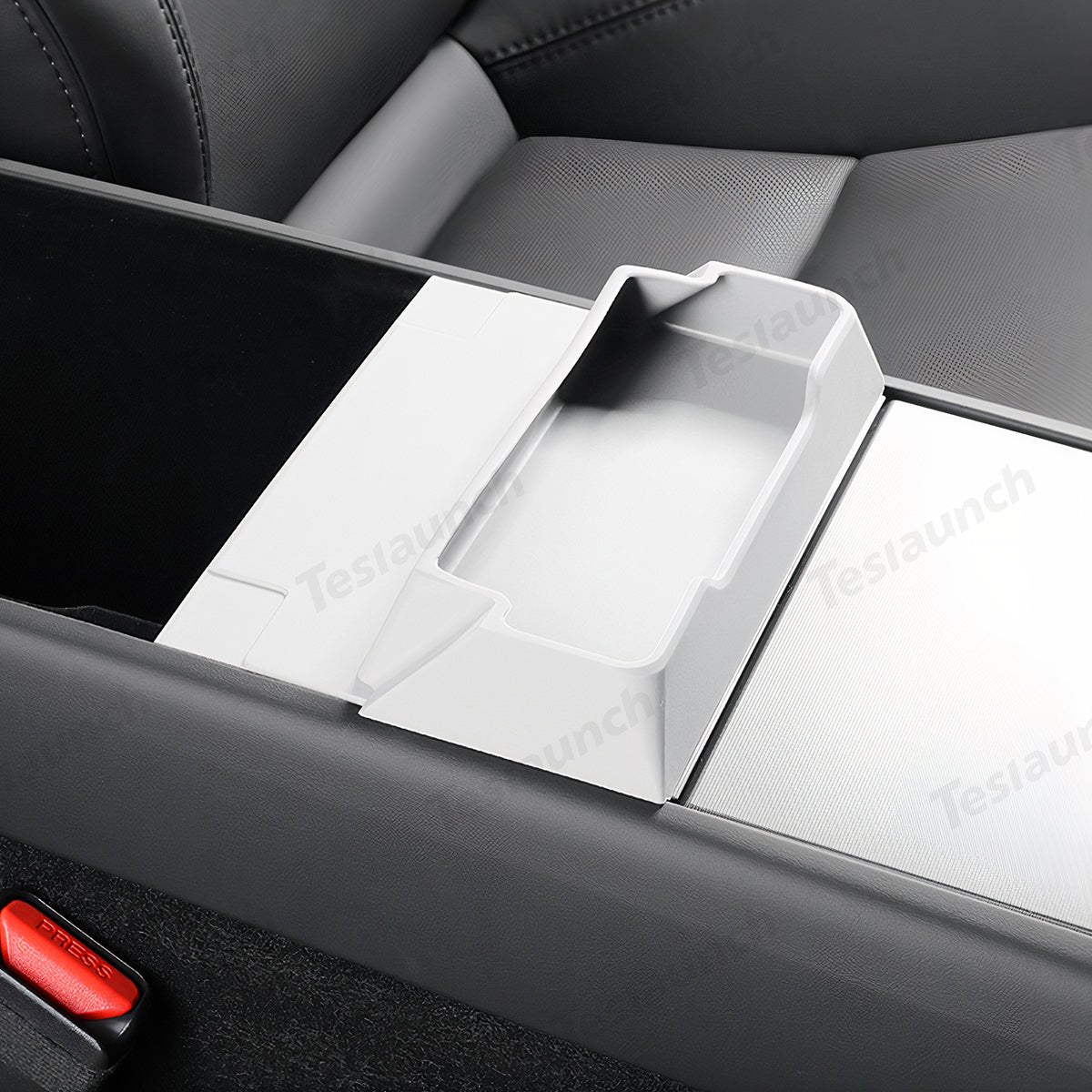 Multi-Functional Silicone Center Console Glasses Tray for Tesla Model Y Juniper 2025+ - T-Launch