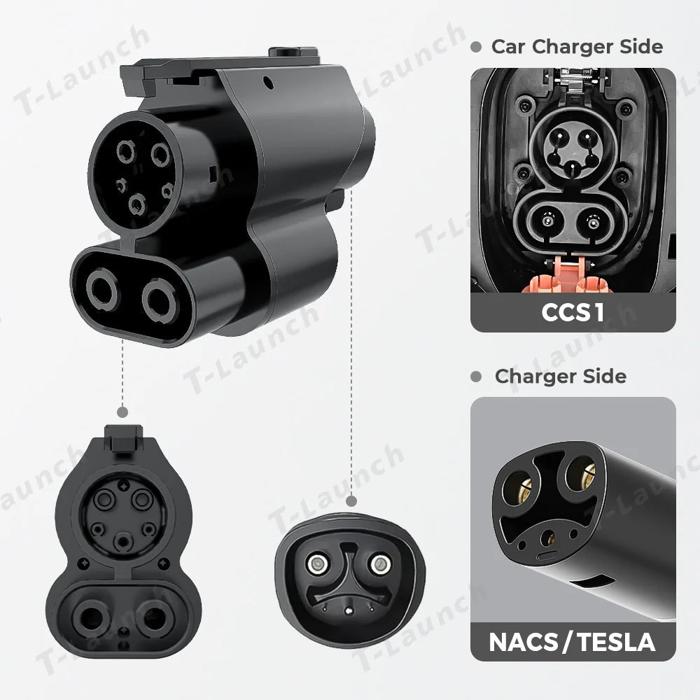 NACS/Tesla to CCS1 EV Charging Adapter - T-Launch