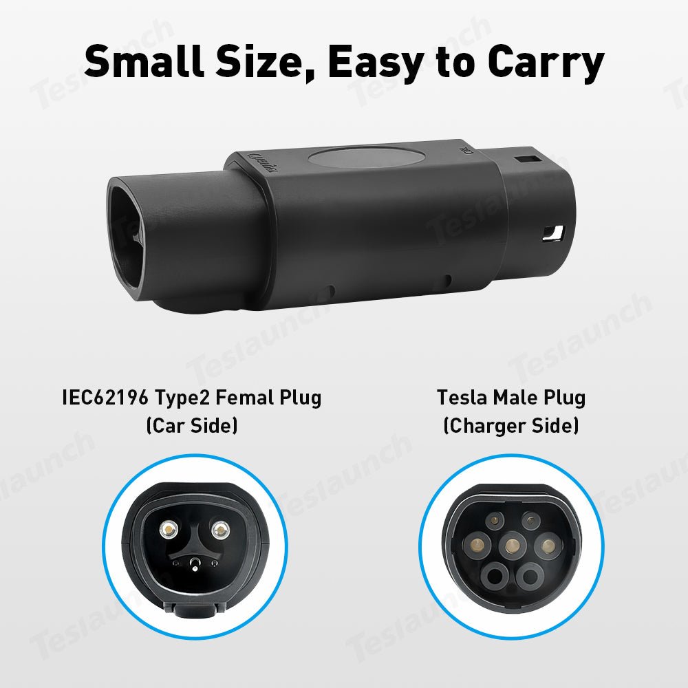 NACS/Tesla to Type 2 EV Charge Adapter for Tesla Model 3/Y/S/X/Cybertruck - T-Launch