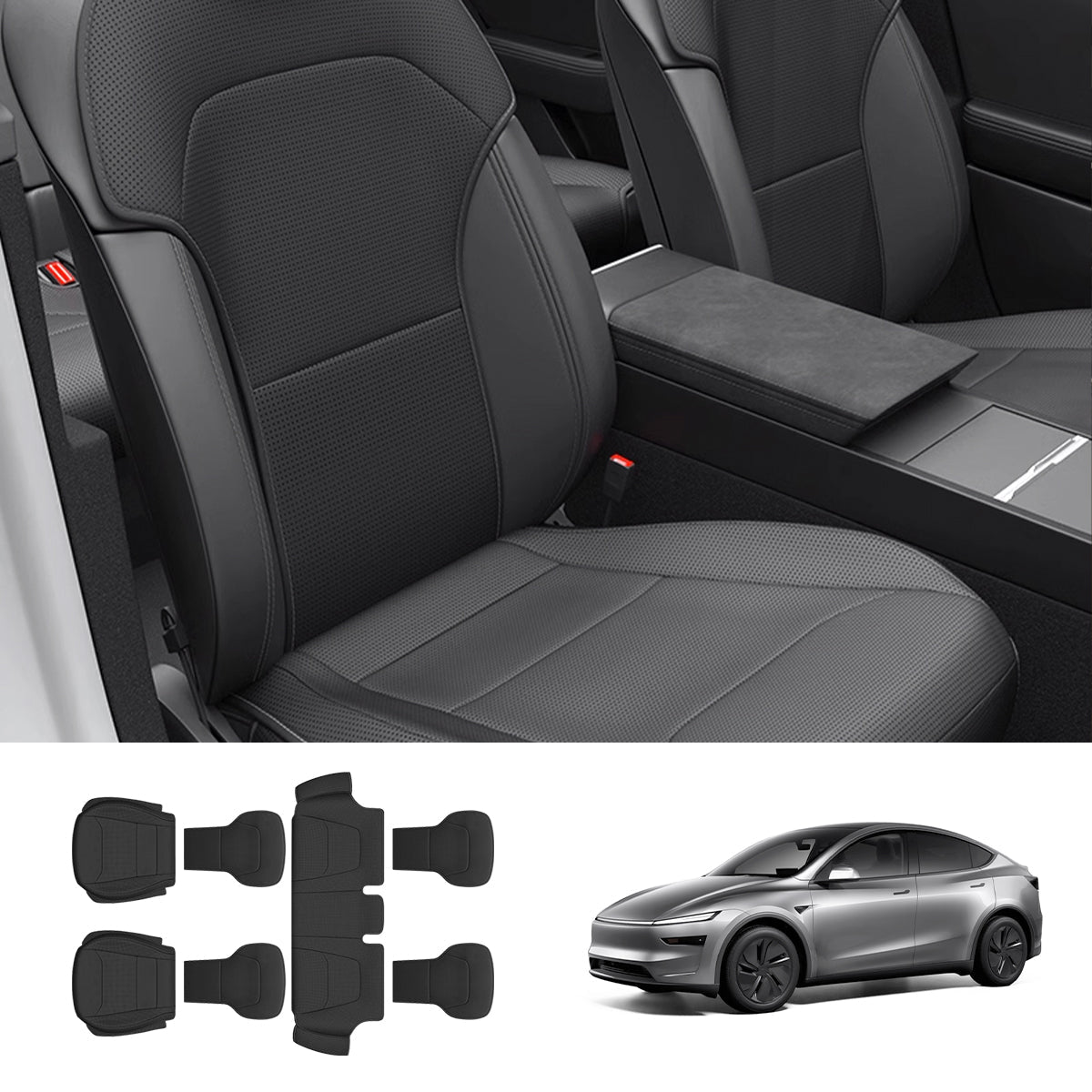 Napa Leather All-Around Interior Protection Kit for Tesla Model Y Juniper 2025+ - T-Launch