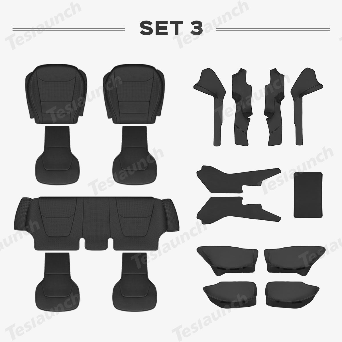 Napa Leather All-Around Interior Protection Kit for Tesla Model Y Juniper 2025+ - T-Launch