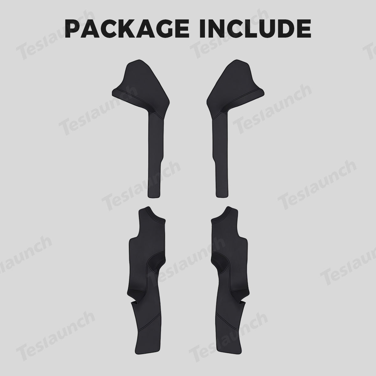 Napa Leather Door Sill Protectors 4-Piece Set – Full Coverage for Tesla Model Y Juniper 2025+ - T-Launch