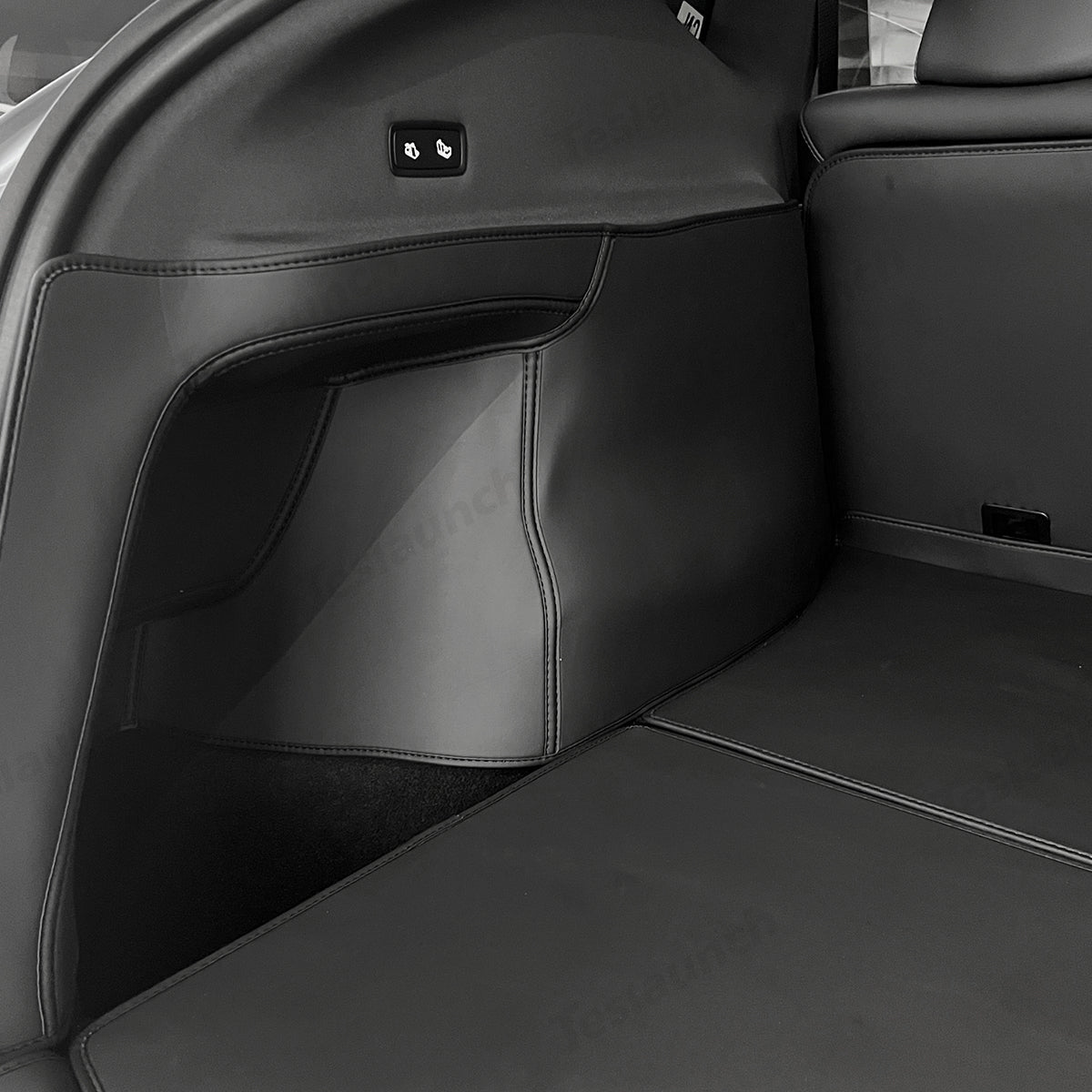 Napa Leather Rear Trunk Side Shields – Long-Lasting Protection 2-Piece Set for Tesla Model Y Juniper 2025+ - T-Launch