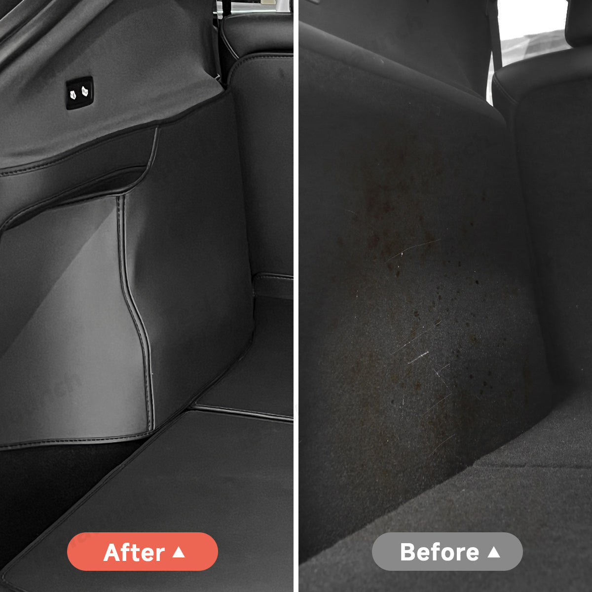 Napa Leather Rear Trunk Side Shields – Long-Lasting Protection 2-Piece Set for Tesla Model Y Juniper 2025+ - T-Launch