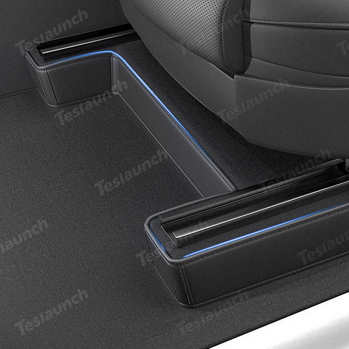 Napa Leather Seat Bottom Corner Covers – 3-Piece Protection Set for Tesla Model Y Juniper 2025+ - T-Launch