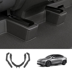 Napa Leather Seat Bottom Corner Covers – 3-Piece Protection Set for Tesla Model Y Juniper 2025+ - T-Launch