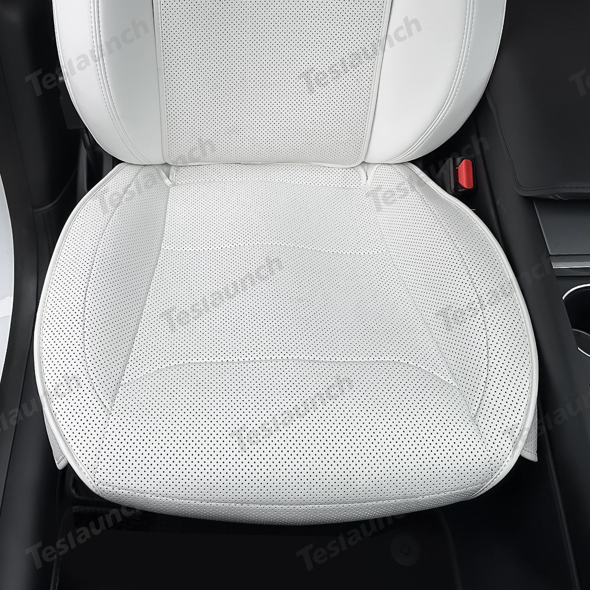 Napa Leather Seat Cushion Set – All-Season Ventilated Comfort for Tesla Model Y Juniper 2025+ (7-Piece Set) - T-Launch
