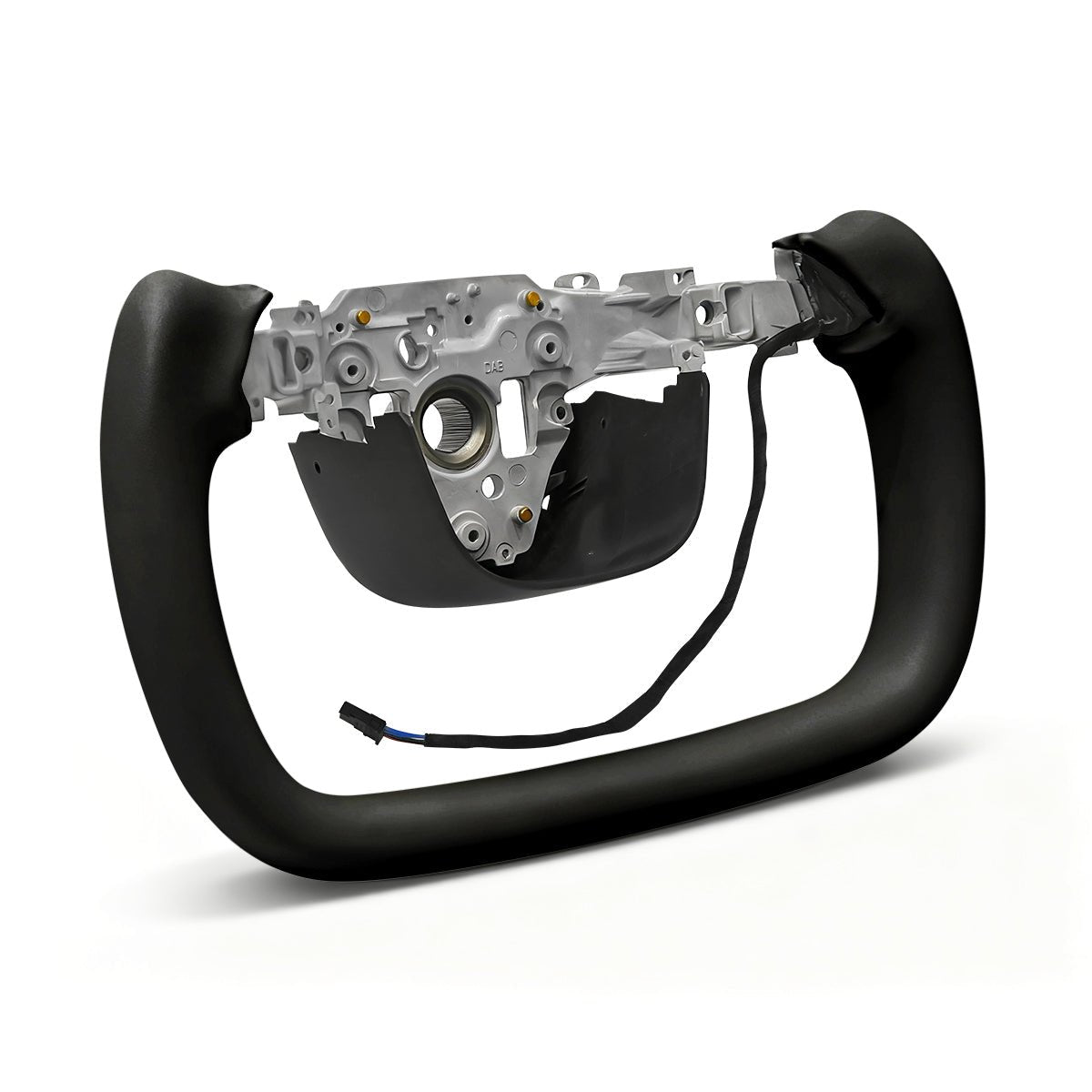 Nappa Leather Open-Bottom Yoke/Cyber Steering Wheel Driving Wheel Upgrade for Model Y Juniper/ Model 3 Highland - T-Launch