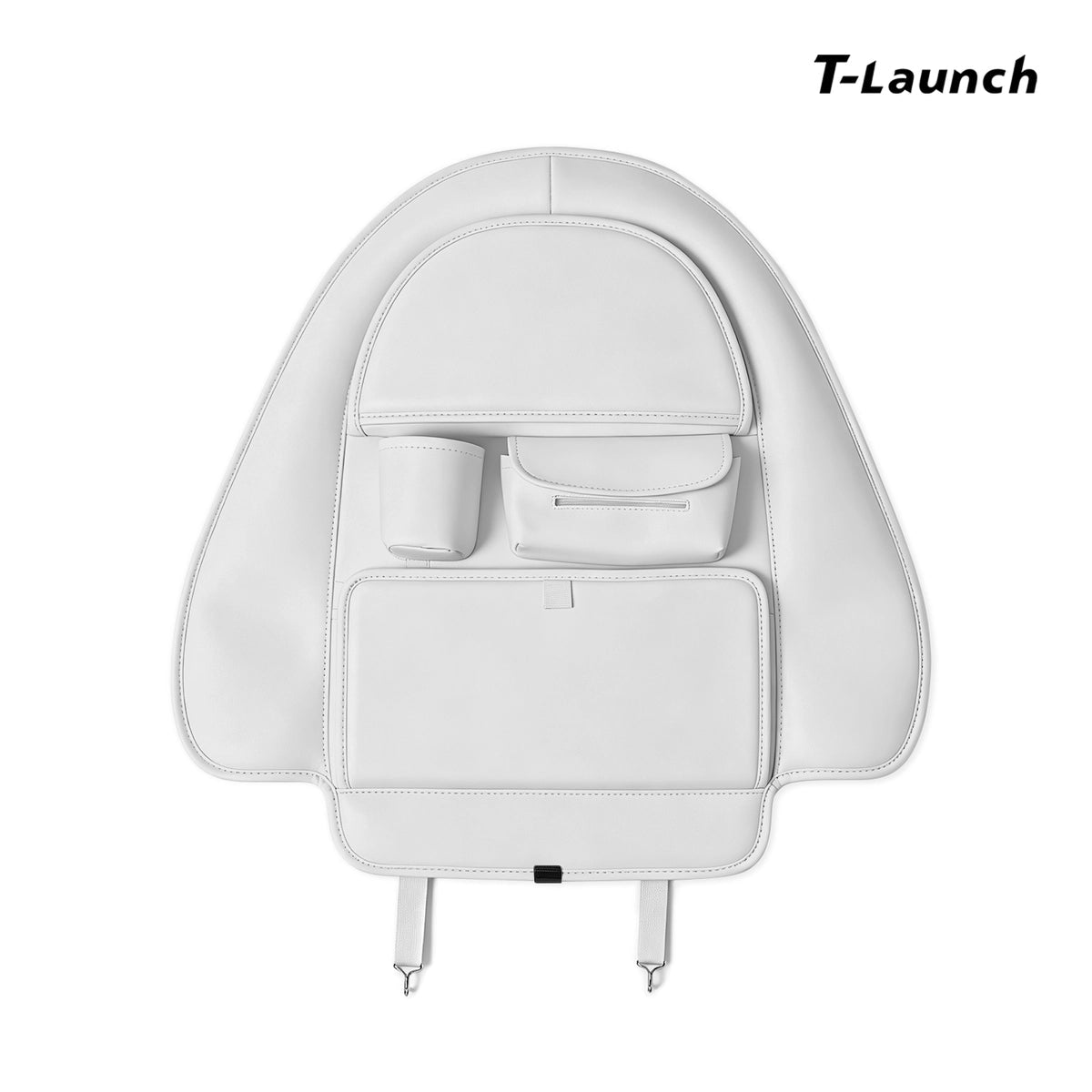 Nappa Leather Seat Back Kick Protector & Multi-Function Organizer for Tesla Model 3/Y 2017+ - T-Launch