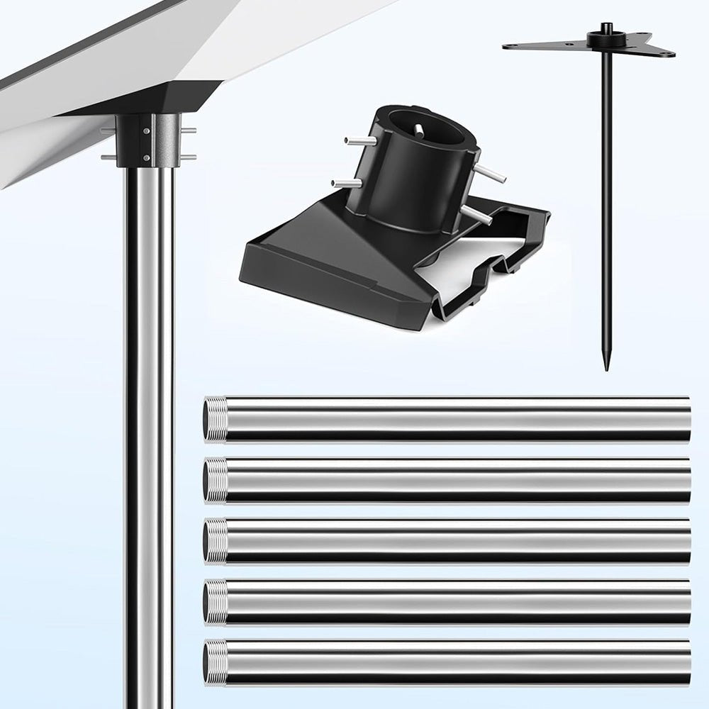 No-Dig Ground Anchor Pole Mount Kit for Starlink Gen 3 Dish - T-Launch