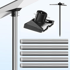 No-Dig Ground Anchor Pole Mount Kit for Starlink Gen 3 Dish - T-Launch