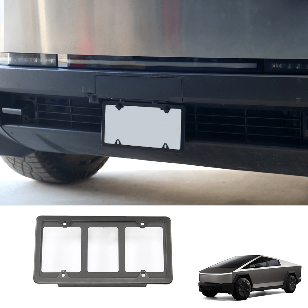 No-Drill Front License Plate Holder for Cybertruck - T-Launch