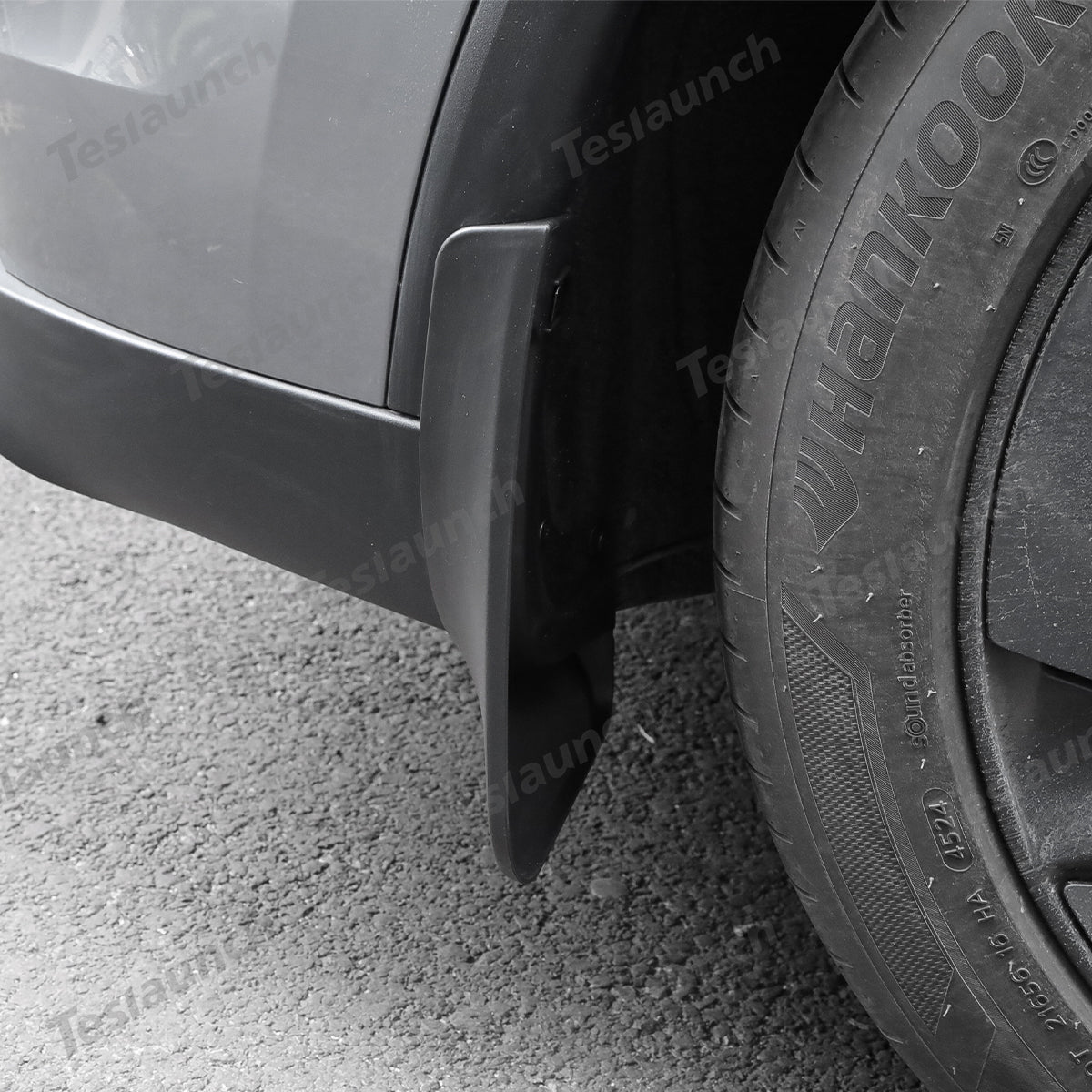 No-Drill Front & Rear Fender Mud Flaps for Tesla Model Y Juniper 2025+（4 PCS） - T-Launch
