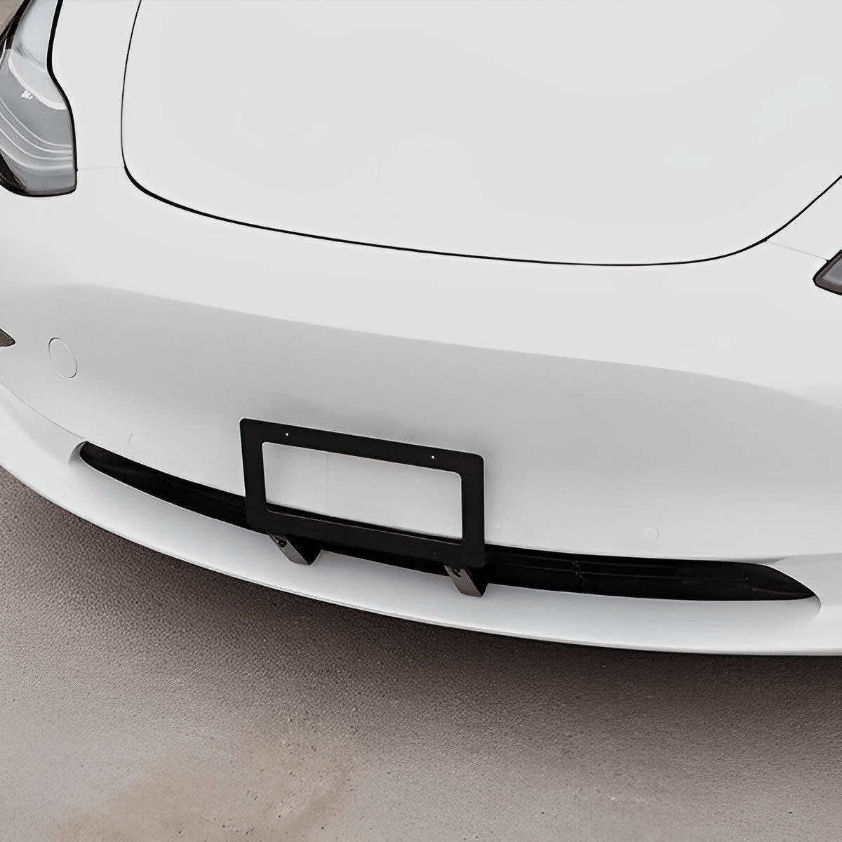 No Drill Model 3/Y Front License Plate Frame for Tesla- NO Adhesives, Quick Install - T-Launch