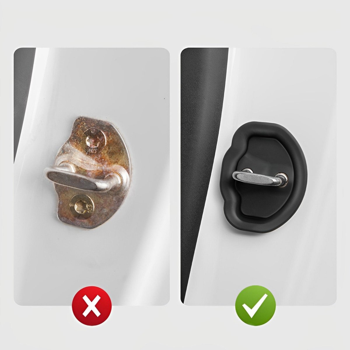 Noise Reduction Door Latch Lock Cover for Tesla Model 3/Y (4 Pcs) - T-Launch