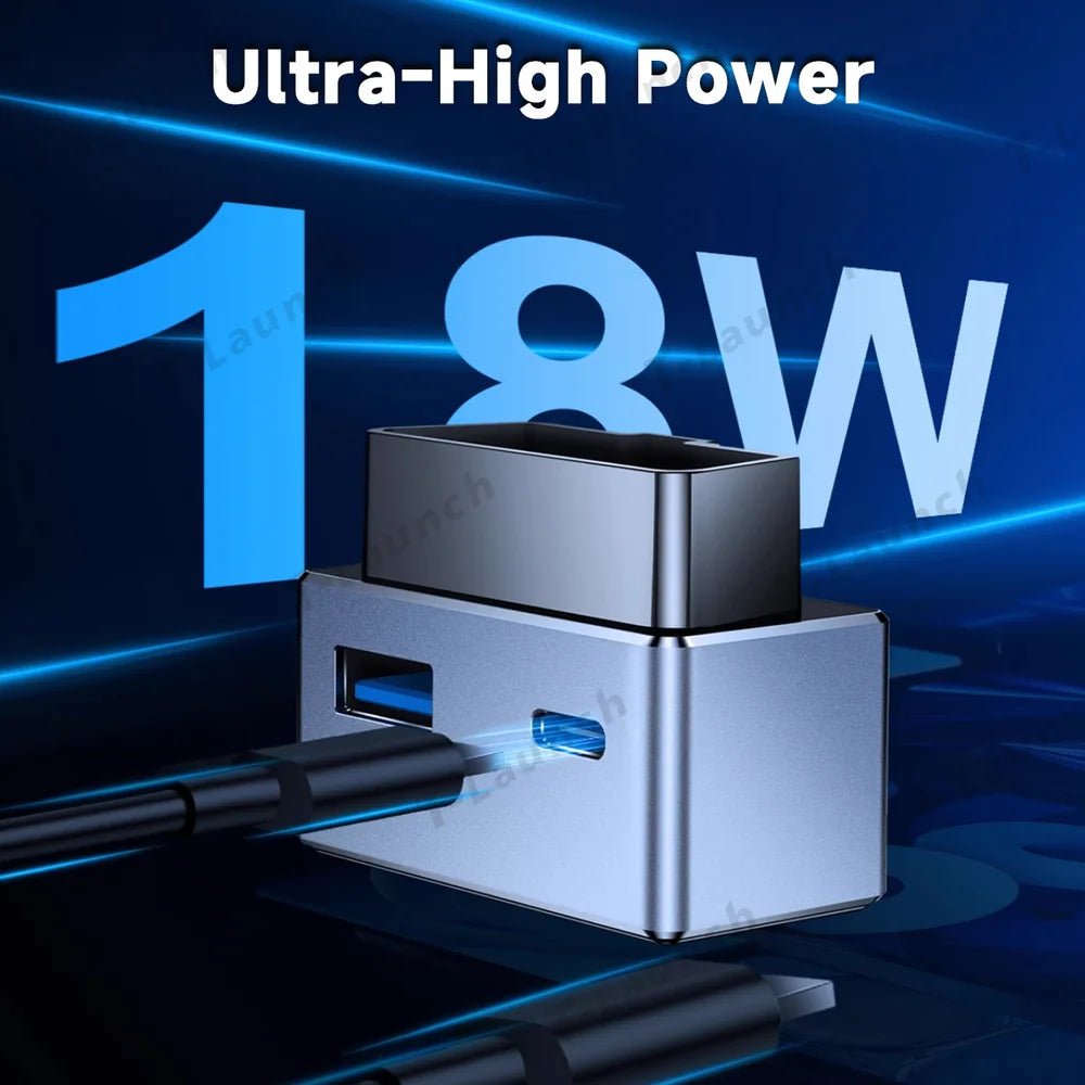 OBD Hub Adapter with 36W Dual USB-A & USB-C Fast Charger for Tesla Model Y Juniper 2025+ - T-Launch