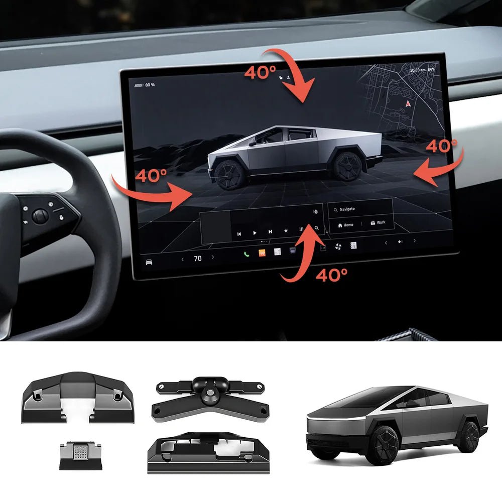OEM-Height Screen Rotating Swivel Mount 3.0 for Tesla Cybertruck - T-Launch