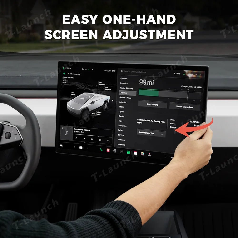 OEM-Height Screen Rotating Swivel Mount 3.0 for Tesla Cybertruck - T-Launch