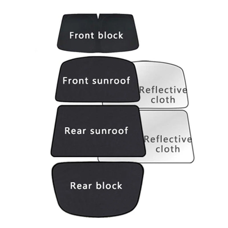 Openable Sunroofs and Panoramic Sunroofs Sunshades for Tesla Model S (2015+) - T-Launch