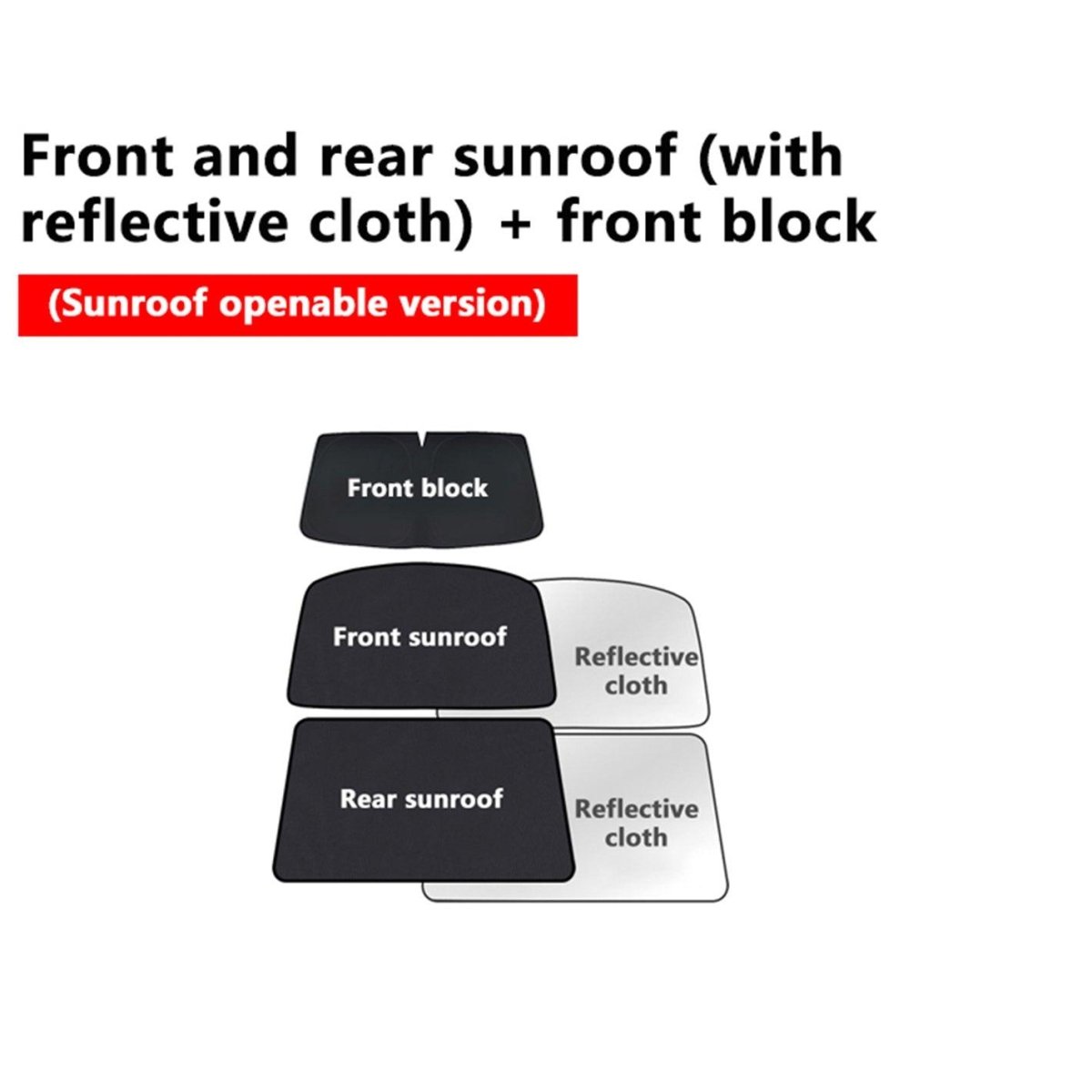 Openable Sunroofs and Panoramic Sunroofs Sunshades for Tesla Model S (2015+) - T-Launch