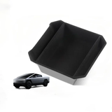 ABS Flocked Liner Senterkonsoll Organisators Armrest-boks for Tesla Cybertruck 2024.