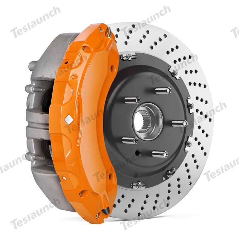 Orange 2021-2026 Model S/X Brake Caliper Covers (4Pcs) for Tesla - T-Launch