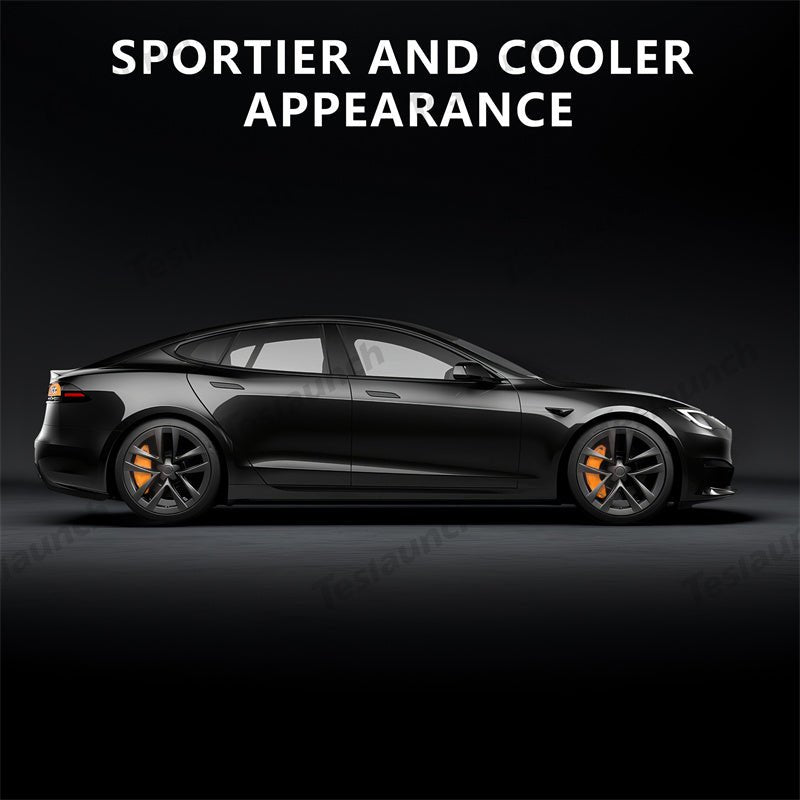Orange 2021-2026 Model S/X Brake Caliper Covers (4Pcs) for Tesla - T-Launch