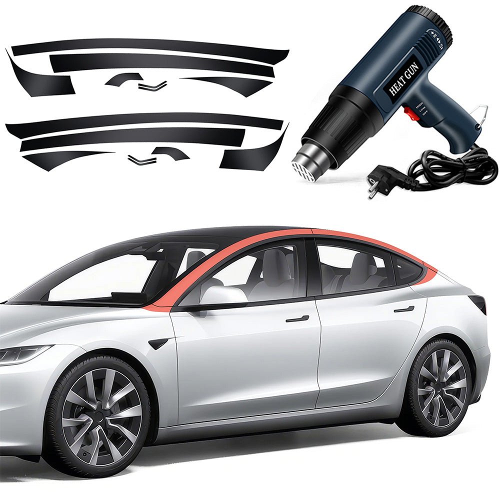 Pillar Delete for Tesla Model 3/Y- Glossy Black - T-Launch